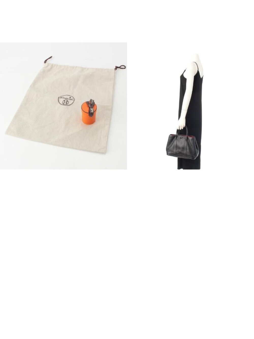 ★SOLD★ Hermes Swift Garden Party TPM Tote Ginza Limited Black - Picture 10 of 10